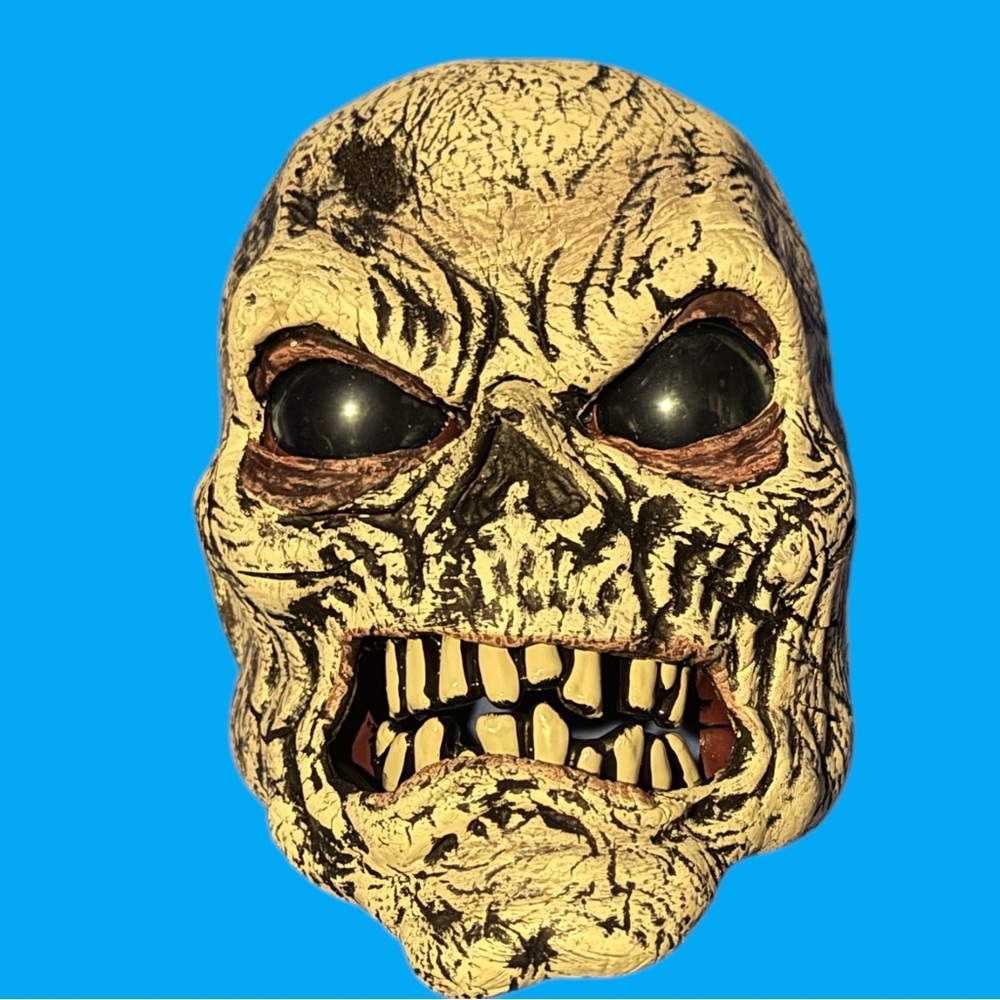 Spirit Halloween Scary Zombie Moving Jaw Animotion Mask Horror Costume Cosplay
